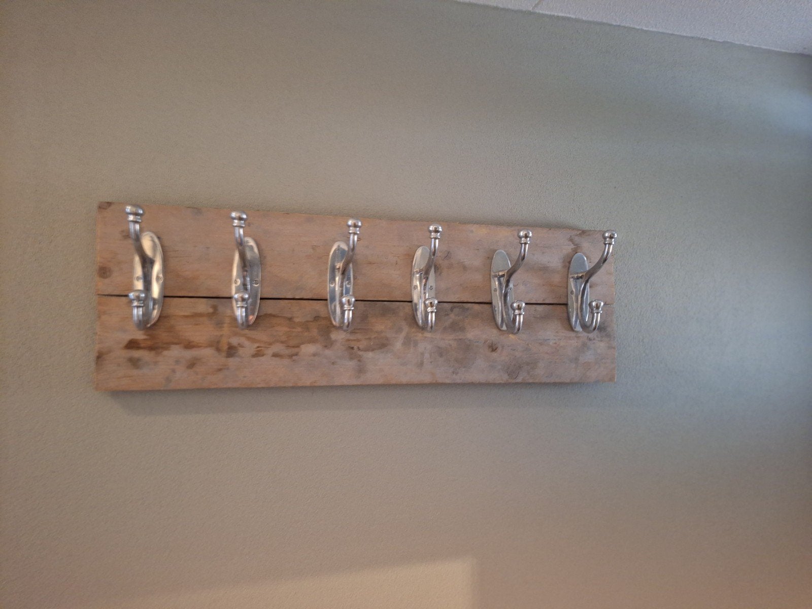 Riviera Maison kapstok met 6 haken, Gebruikt, Minder dan 100 cm, Hout, Ophalen