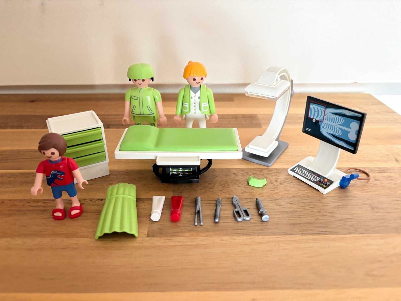 Playmobil Ziekenhuis röntgenkamer met Figuren en Accessoire, Ophalen of Verzenden, Zo goed als nieuw, Complete set