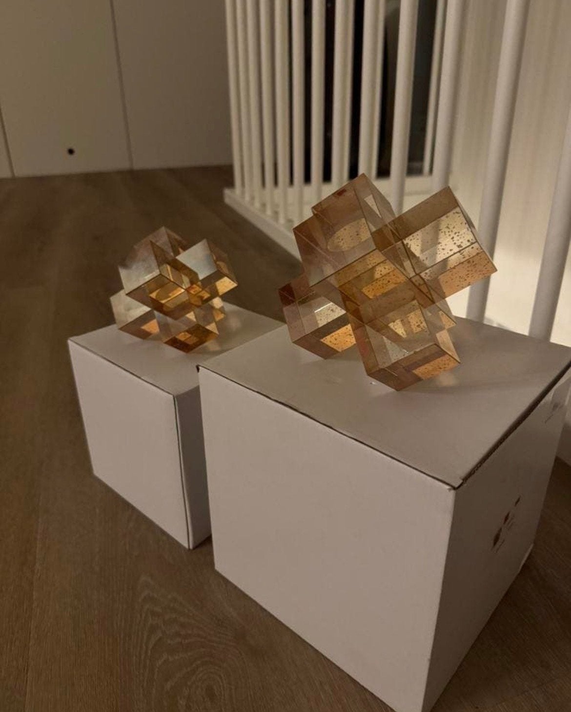 Colmore decoratie kristalglas - Nieuw, Ophalen, Nieuw, Glas, Goud