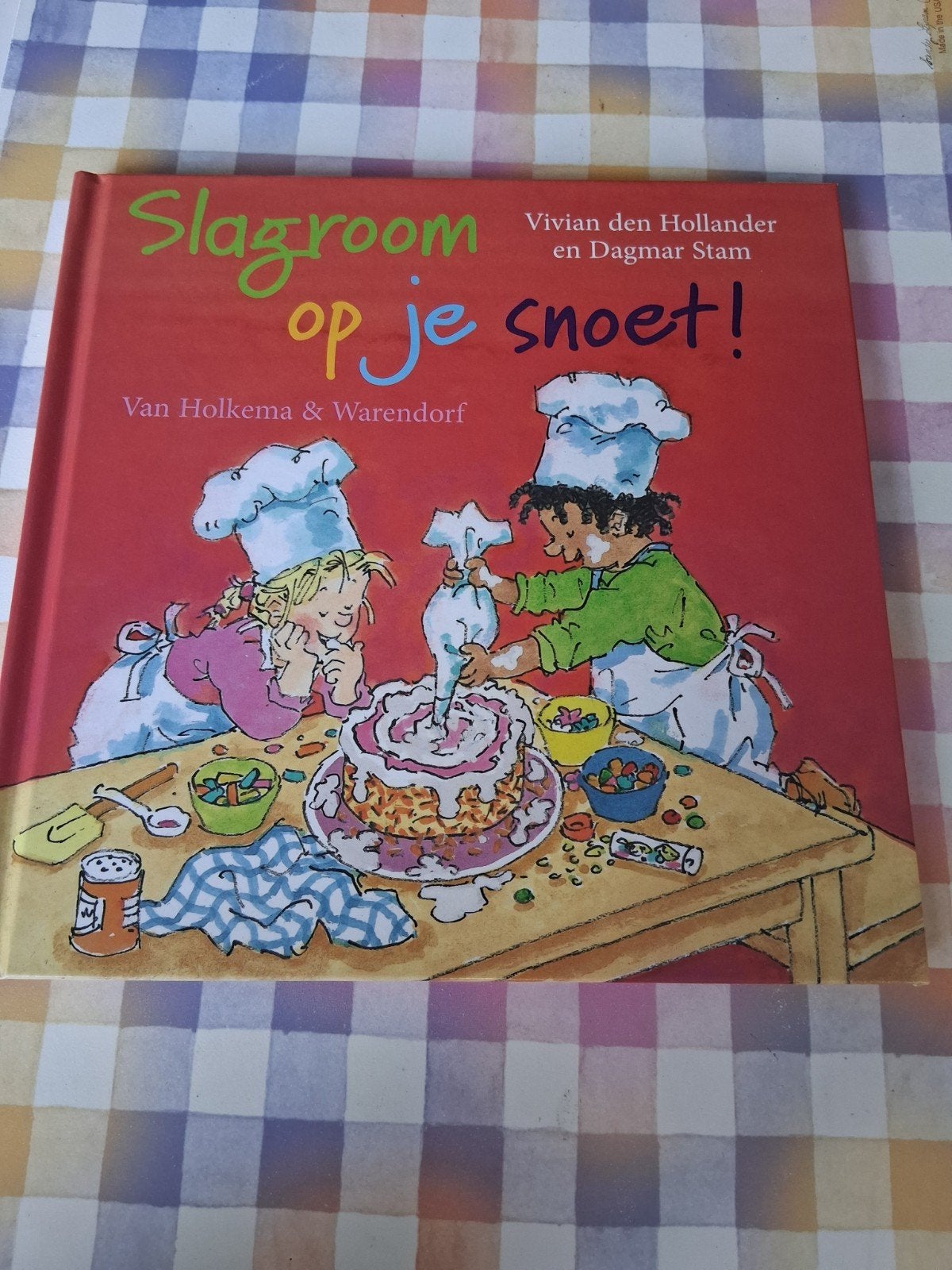 boek vivian den hollander - slagroom op je snoet!, Ophalen of Verzenden, Zo goed als nieuw, 3 tot 4 jaar
