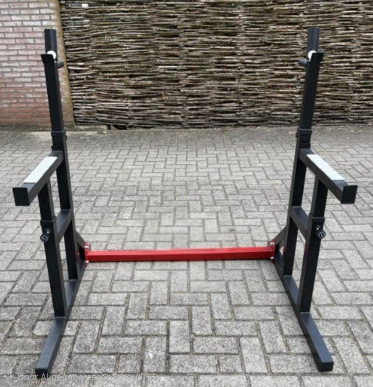 Robuuste en Verstelbare Squat Rack / Dip Stand 270RS (250kg), Ophalen, Gebruikt, Benen, Overige typen