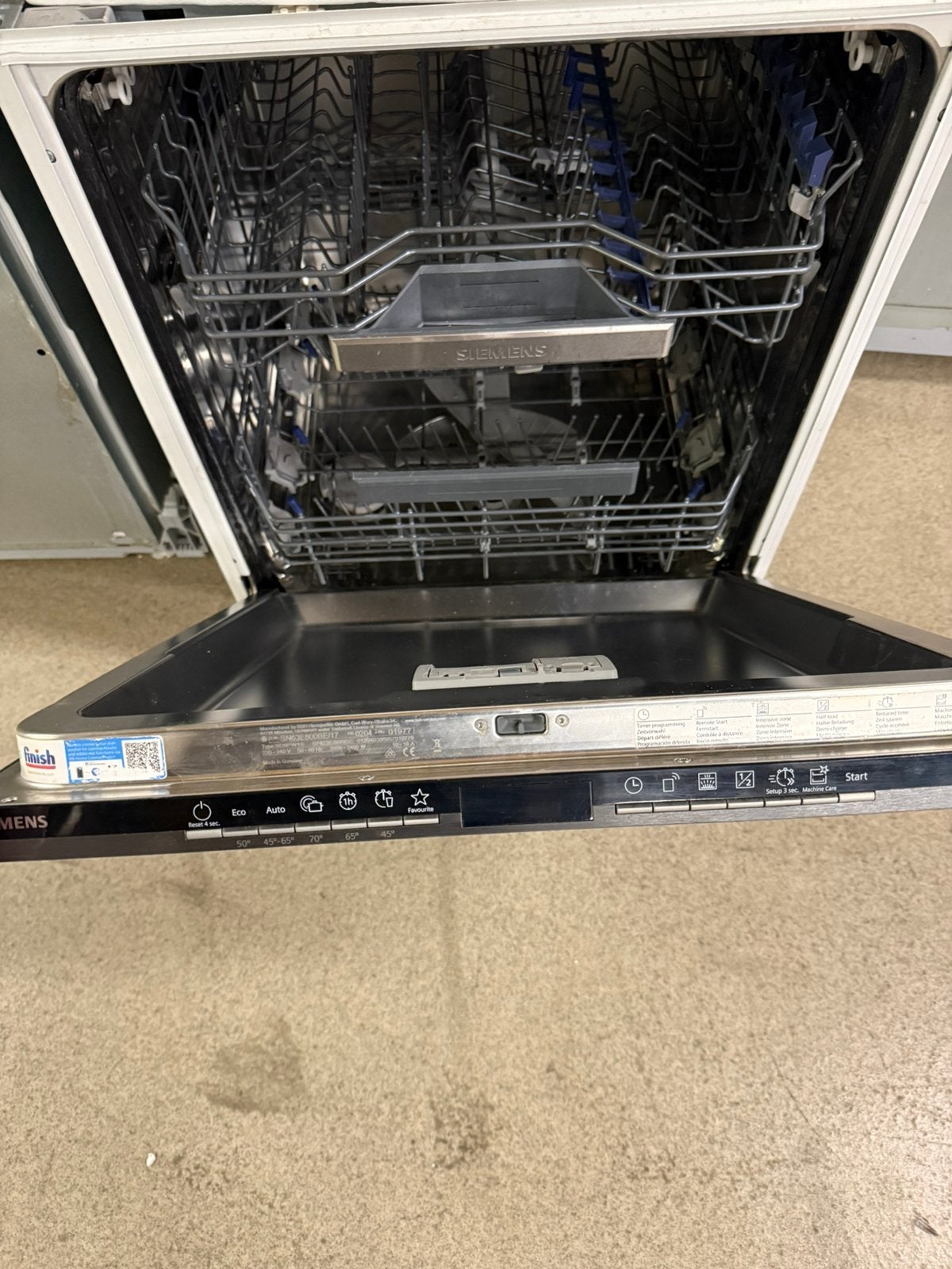 Siemens sne800be studioline blacksteel display, Witgoed en Apparatuur, Ophalen, Bsh, Minder dan 85 cm, Siemens@bshg.com