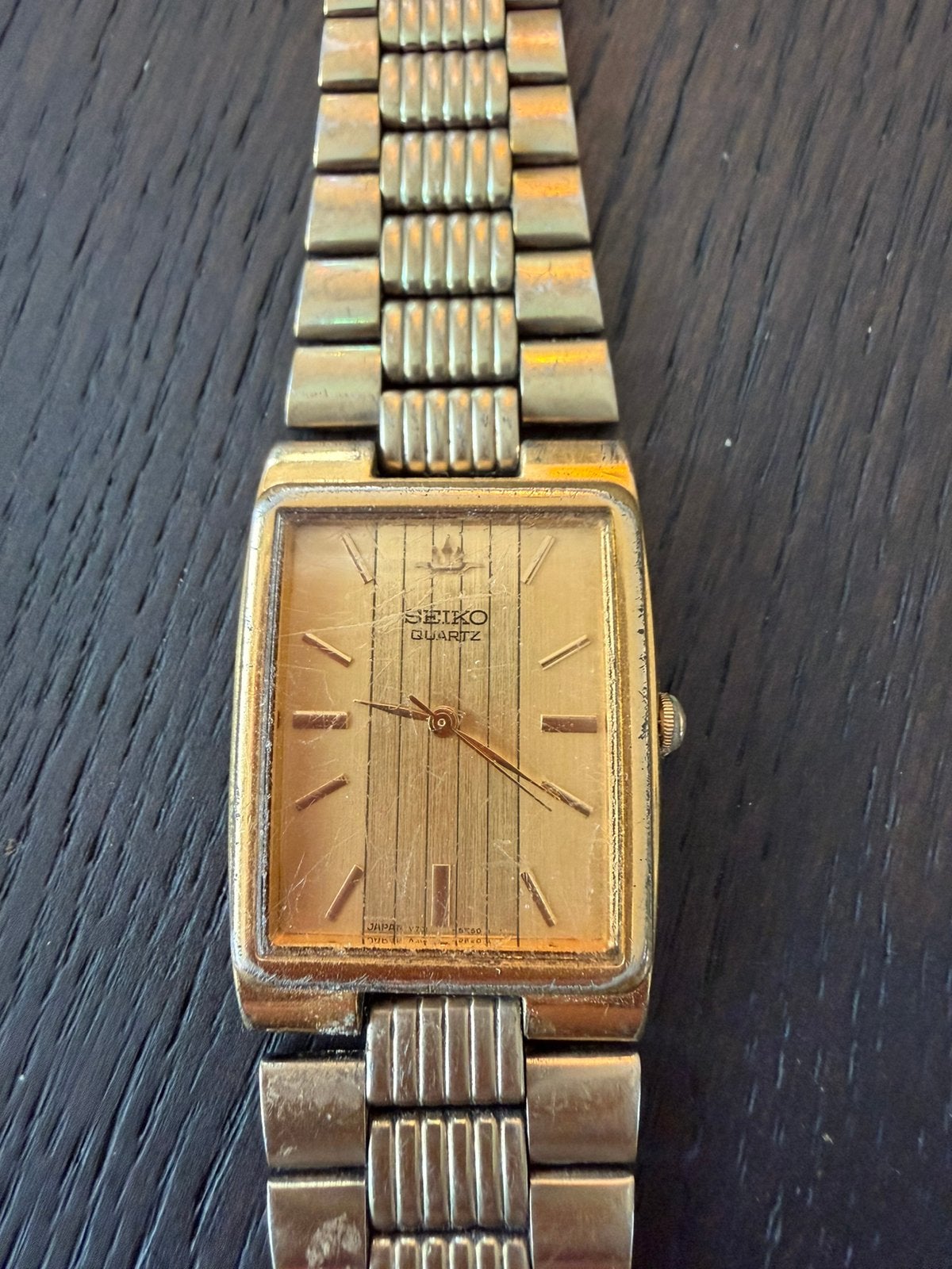 Seiko Tank vintage horloge, Verzenden, Gebruikt, Staal, Seiko