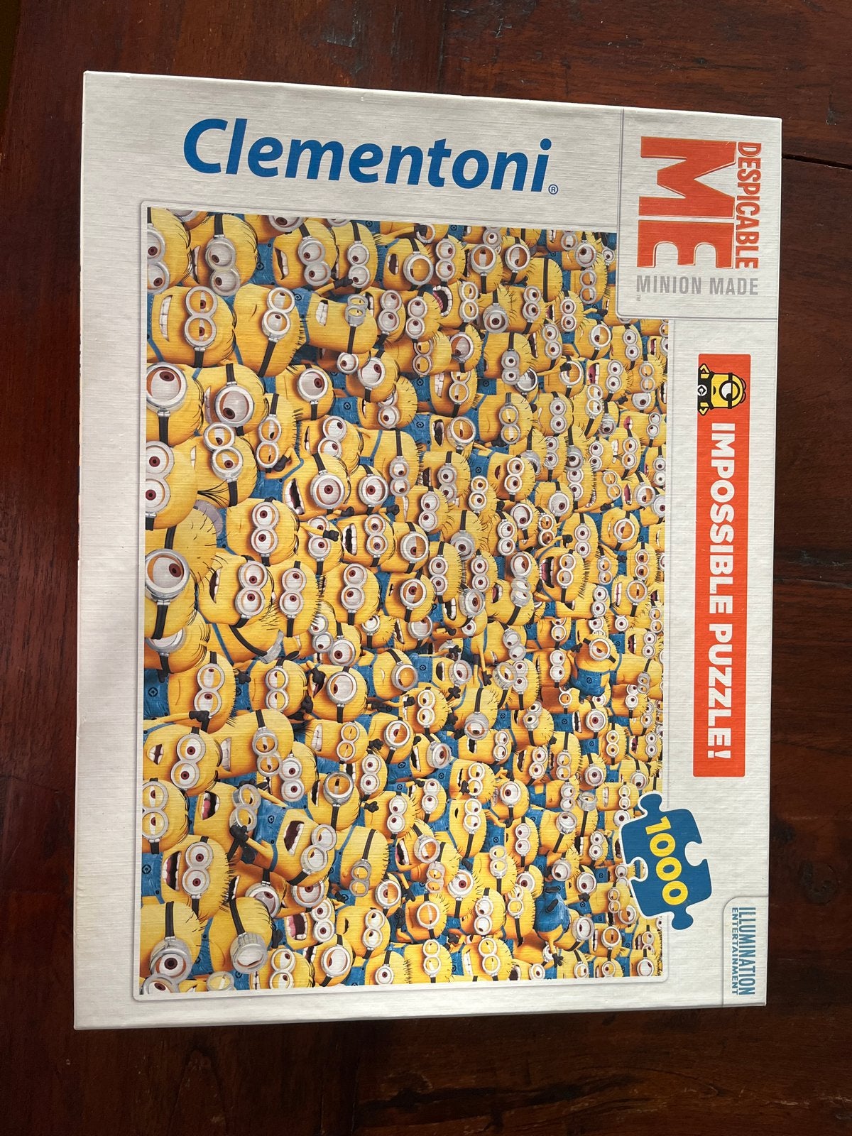 Clementoni Minions Impossible Puzzel 1000 stukjes, Hobby en Vrije tijd, Denksport en Puzzels, Ophalen of Verzenden, 500 t/m 1500 stukjes