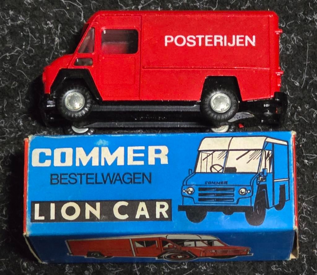 Lion Car 1:43 Commer PTT Posterijen Bestelwagen Modelauto MB, Ophalen of Verzenden, Nieuw, Auto, Overige merken