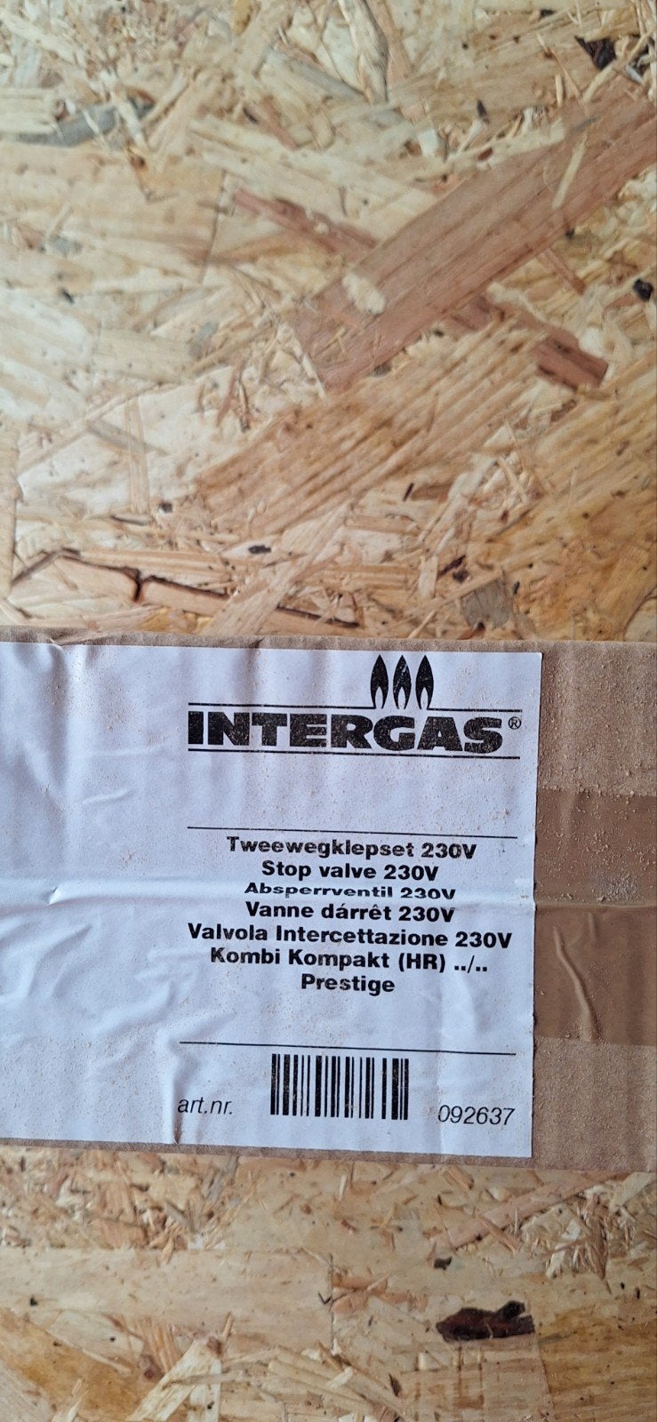 Intergas tweewegklepset 230V, Ophalen of Verzenden, Nieuw, Cv-ketel of Combi-ketel