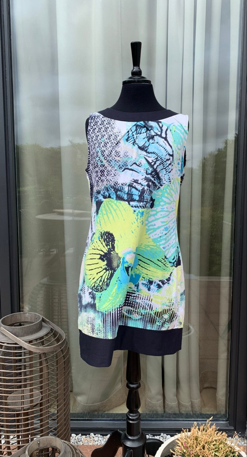 Comma jurk maat 40 met kleurrijke print, Maat 38/40 (M), Meerkleurig, Ophalen of Verzenden, Zo goed als nieuw
