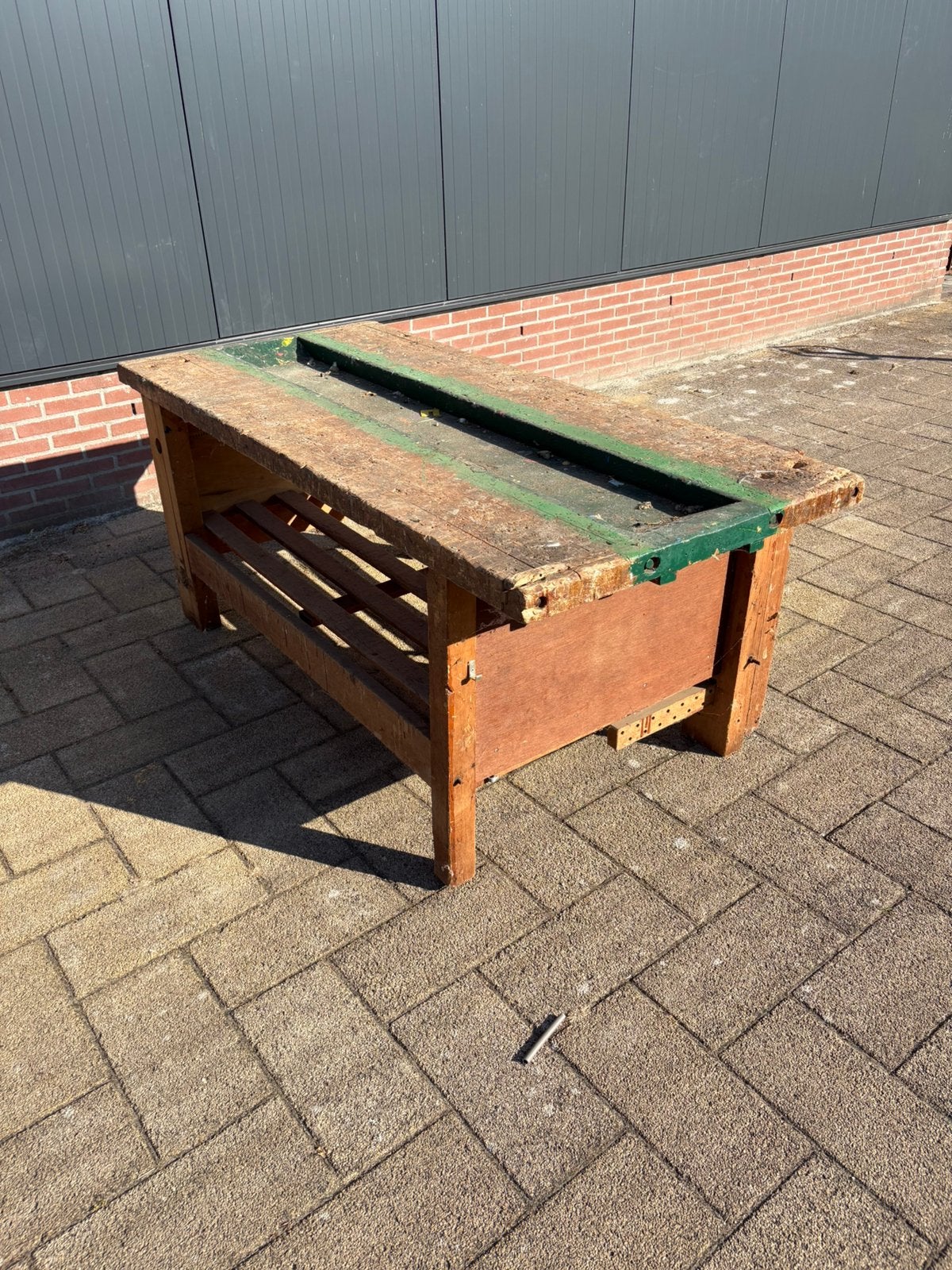Vintage werkbank, Ophalen, Gebruikt, 70 tot 120 cm, Bankschroef