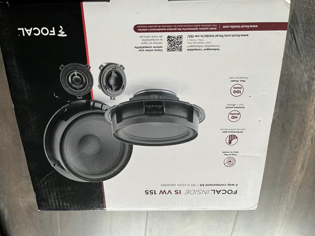 Focal IS VW155 composet, Auto diversen, Autospeakers, Zo goed als nieuw, Verzenden