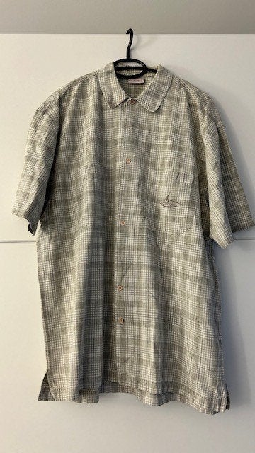 Oxbow grijs hemd met korte mouwen, Zo goed als nieuw, Halswijdte 41/42 (L), Grijs, Oxbow