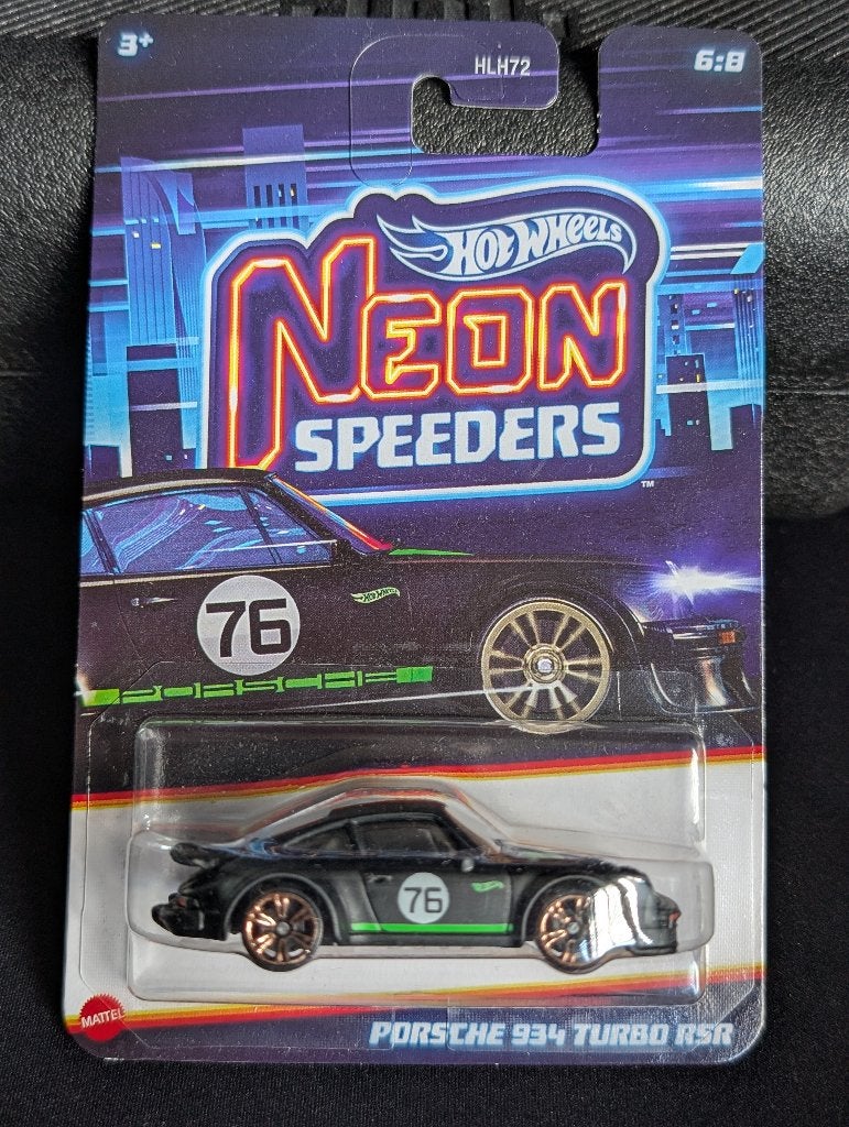 Hot Wheels Porsche 934 Turbo RSR Neon Speeders, Ophalen of Verzenden, Nieuw, Auto