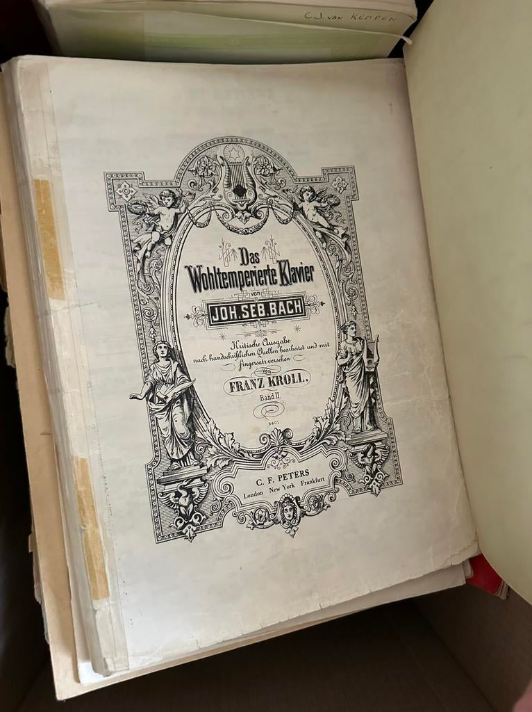 Piano muziekboeken, Ophalen, Gebruikt