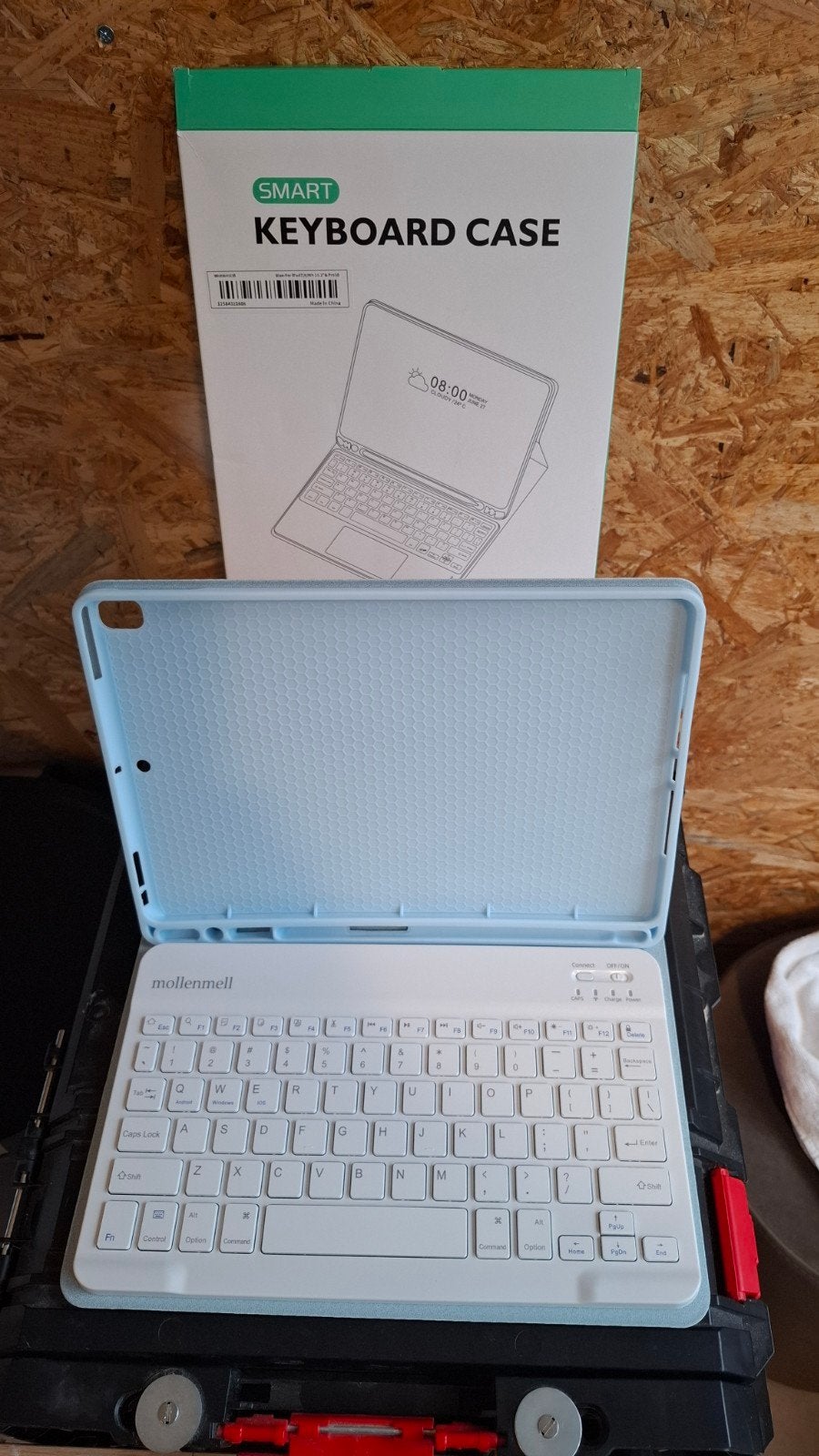 Mollenmell Smart Keyboard Case voor Tablet, 10 inch, Mollenmell, Nieuw, Bescherming voor- en achterkant