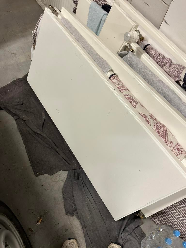 Vlakke design radiatoren wit, Ophalen, 30 tot 80 cm, Gebruikt, Radiator