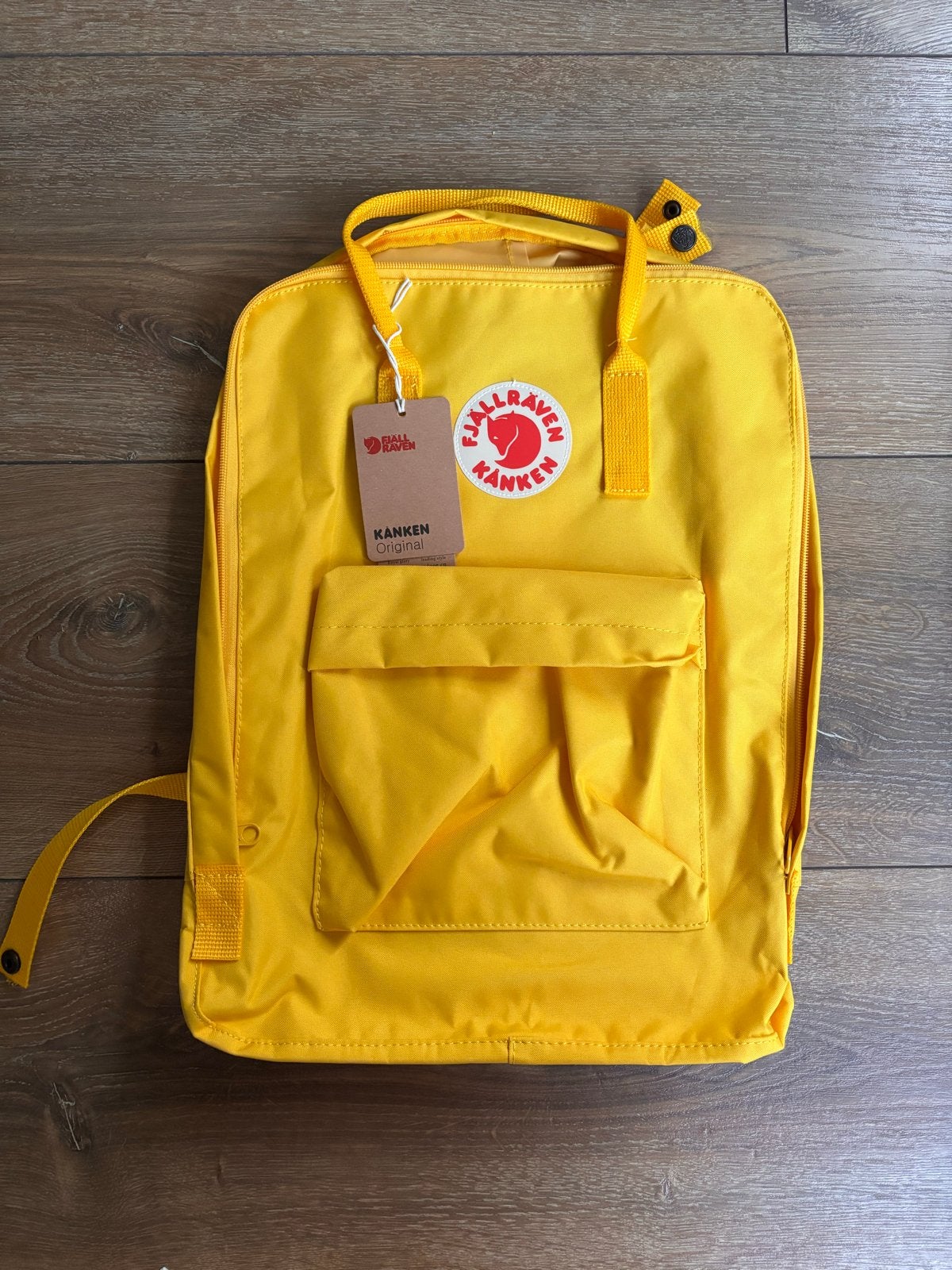 Fjällräven Kånken rugzak - Geel, Overige merken, 25 tot 40 cm, Nieuw, Ophalen of Verzenden