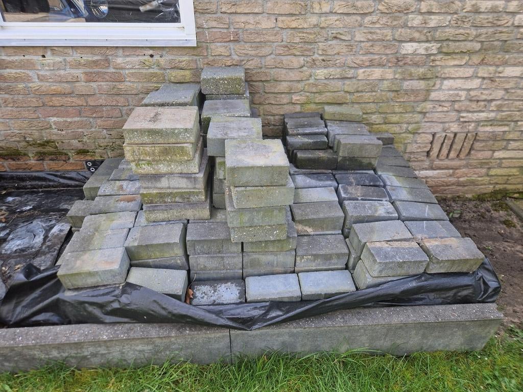 Gratis tuinstenen/betonklinkers, Tuin en Terras, Tegels en Klinkers, Ophalen, Beton, Klinkers