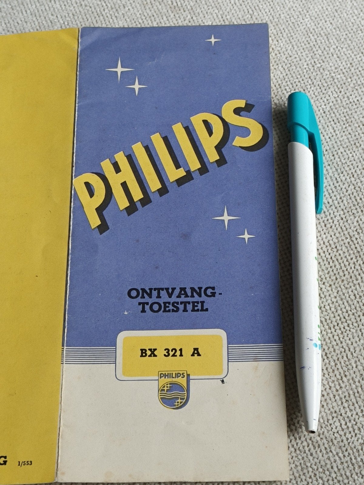 PHILIPS BX 321 A, GEBRUIKSAANWIJZING, Boeken, Ophalen of Verzenden, Gelezen