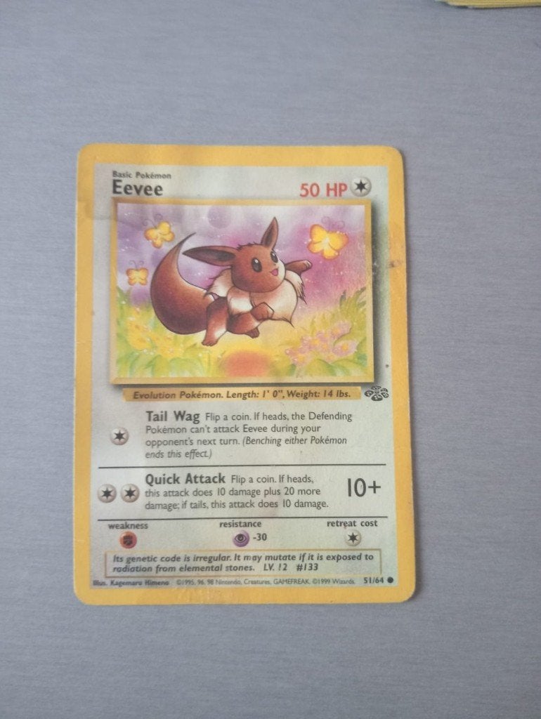 Pokemon Eevee (1995/1999) #51, Ophalen, Gebruikt, Losse kaart
