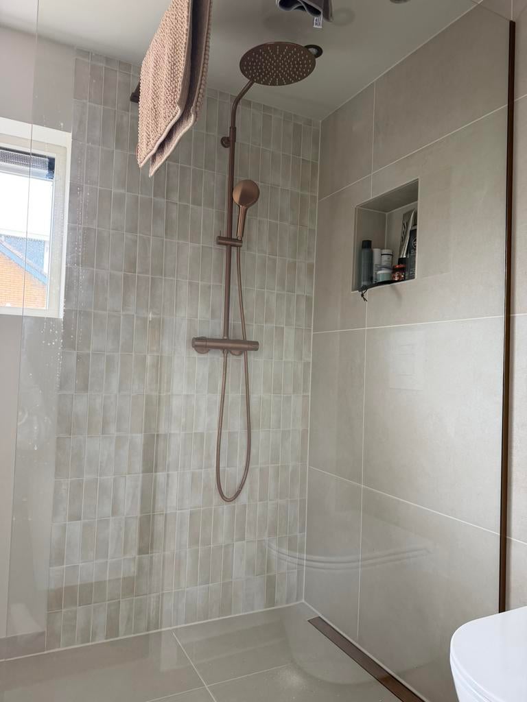 Jabo Premium Koko wandtegel 15x5cm beige glans, Doe-het-zelf en Verbouw, Tegels, Ophalen, Nieuw, Minder dan 20 cm, Minder dan 5 m²
