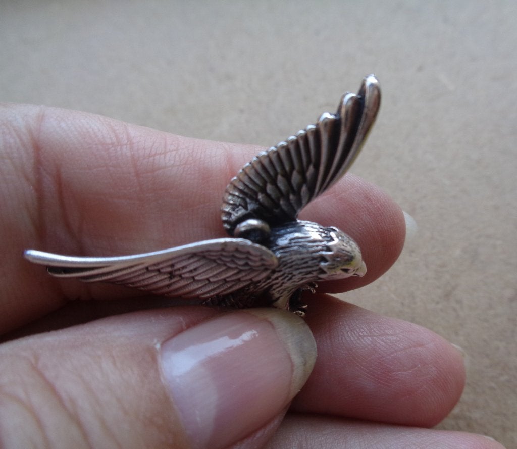 zilveren hanger adelaar [885], Ophalen of Verzenden, Zo goed als nieuw, Zilver, Dier
