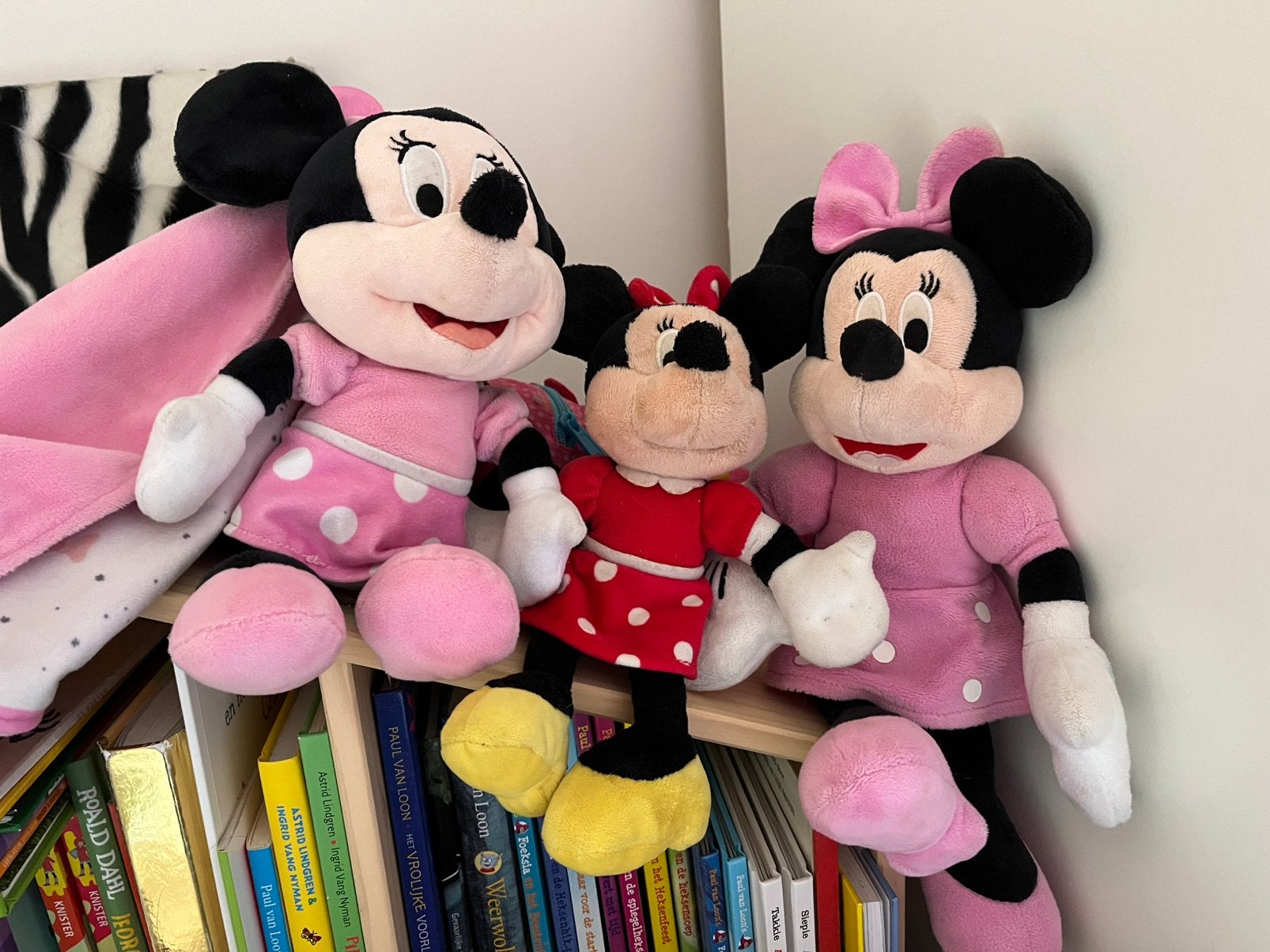 3 mini mousse knuffels, Ophalen of Verzenden, Mickey Mouse, Zo goed als nieuw, Knuffel