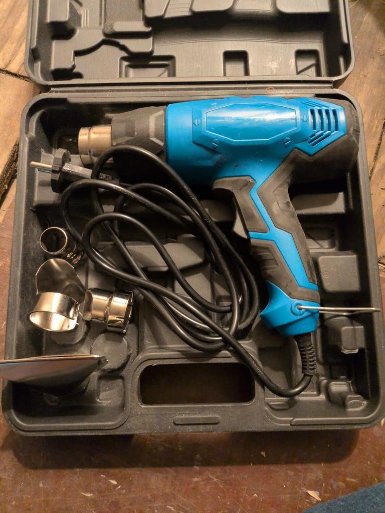 Heteluchtpistool met diverse opzetstukken, Doe-het-zelf en Verbouw, Ophalen of Verzenden