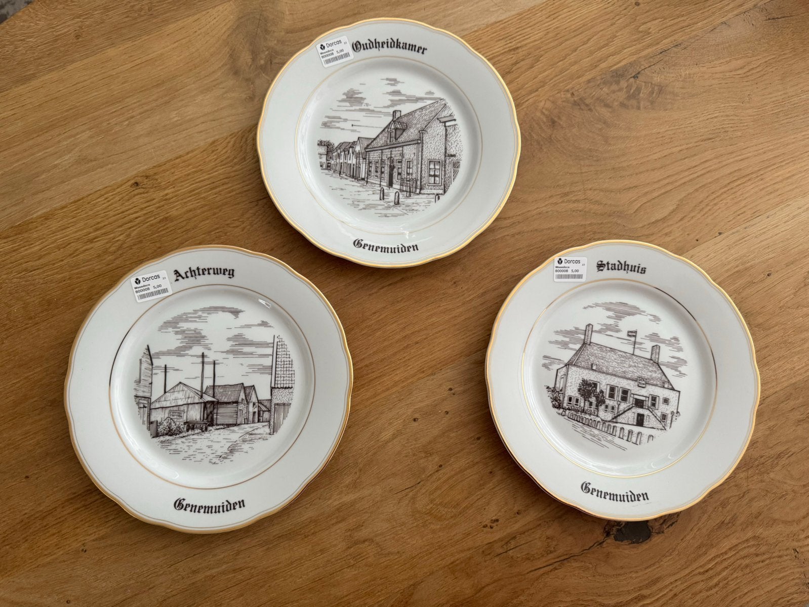 Antieke borden 1989 genemuiden oa achterweg, oudheidkamer, Ophalen