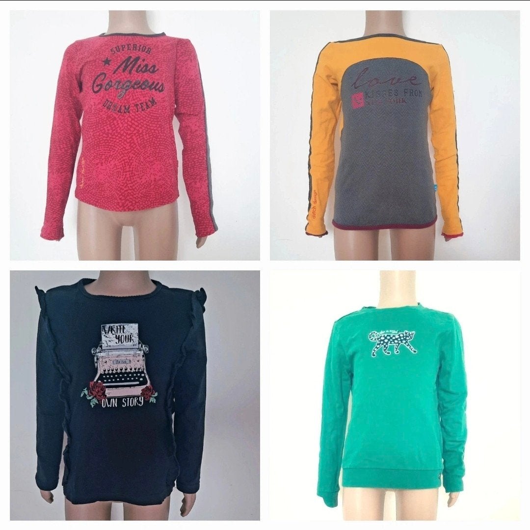 longsleeves maat 110/116, Ophalen of Verzenden, Zo goed als nieuw, Meisje, Shirt of Longsleeve