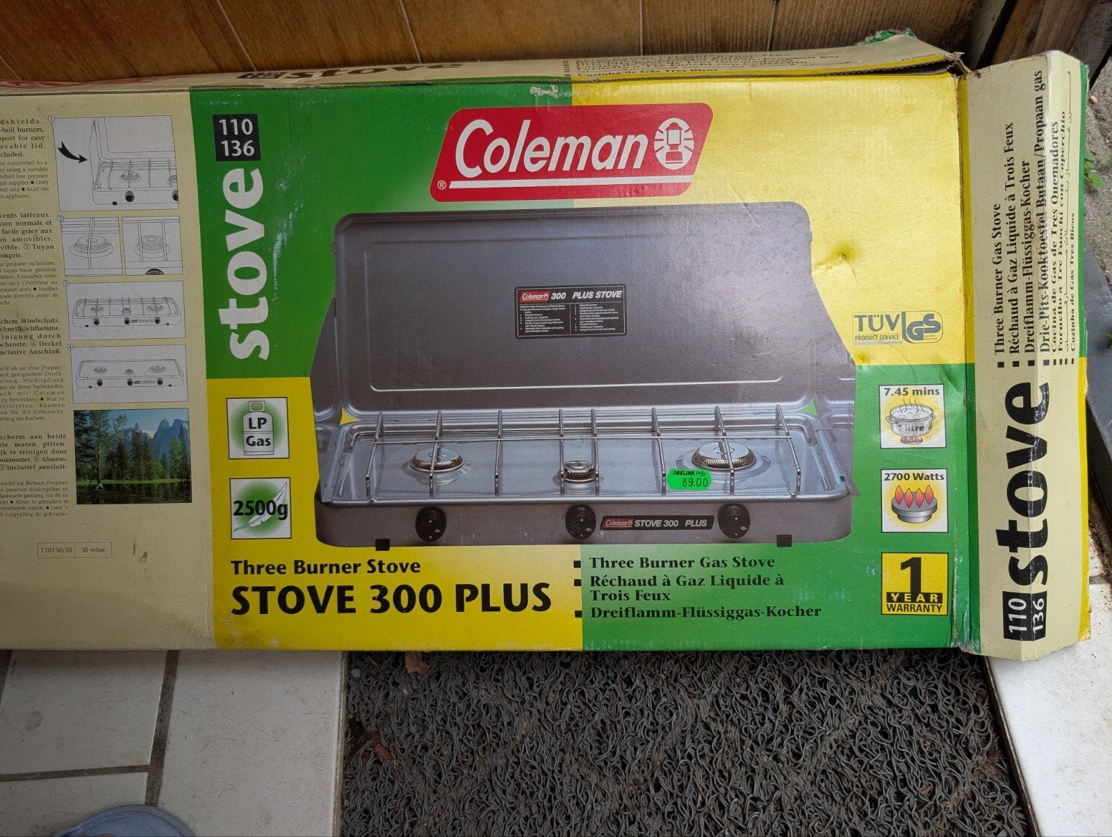 Nieuwe Coleman Stove 300 Plus - Drie-pits gasfornuis, Caravans en Kamperen, Ophalen of Verzenden