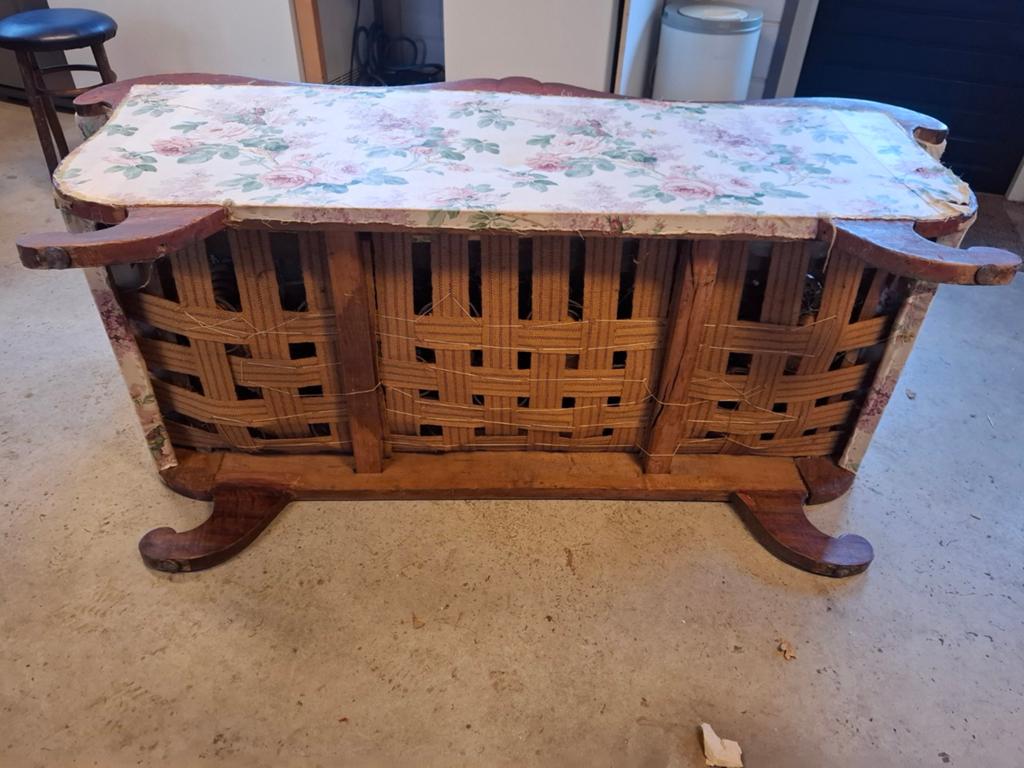 antieke bank opknapper, Huis en Inrichting, Woonaccessoires | Kisten, Ophalen, Gebruikt, Minder dan 50 cm