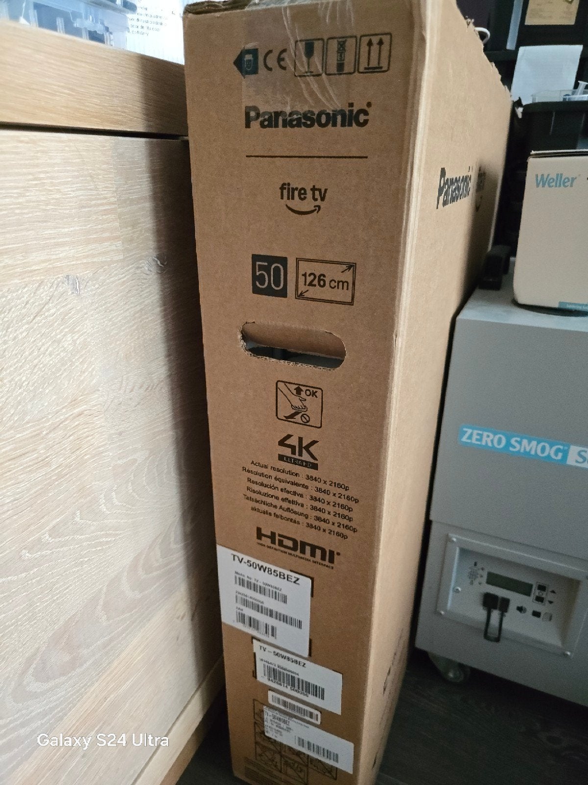 Panasonic TV-50W85BEZ nieuw in doos., Audio, Tv en Foto, Televisies, Nieuw, QLED, 100 cm of meer, Panasonic, 120 Hz, Ophalen