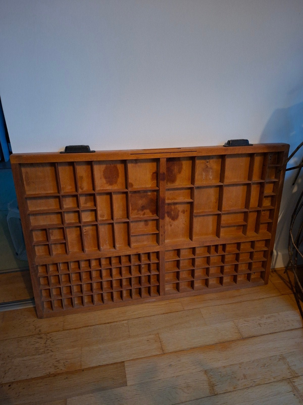 Antieke letterbak - Houten zetlade, Ophalen