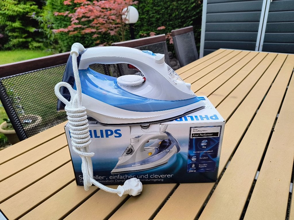 Nieuw Philips stoomstrijkijzer Azur Performer, Ophalen of Verzenden, Nieuw, Strijkijzer met snoer