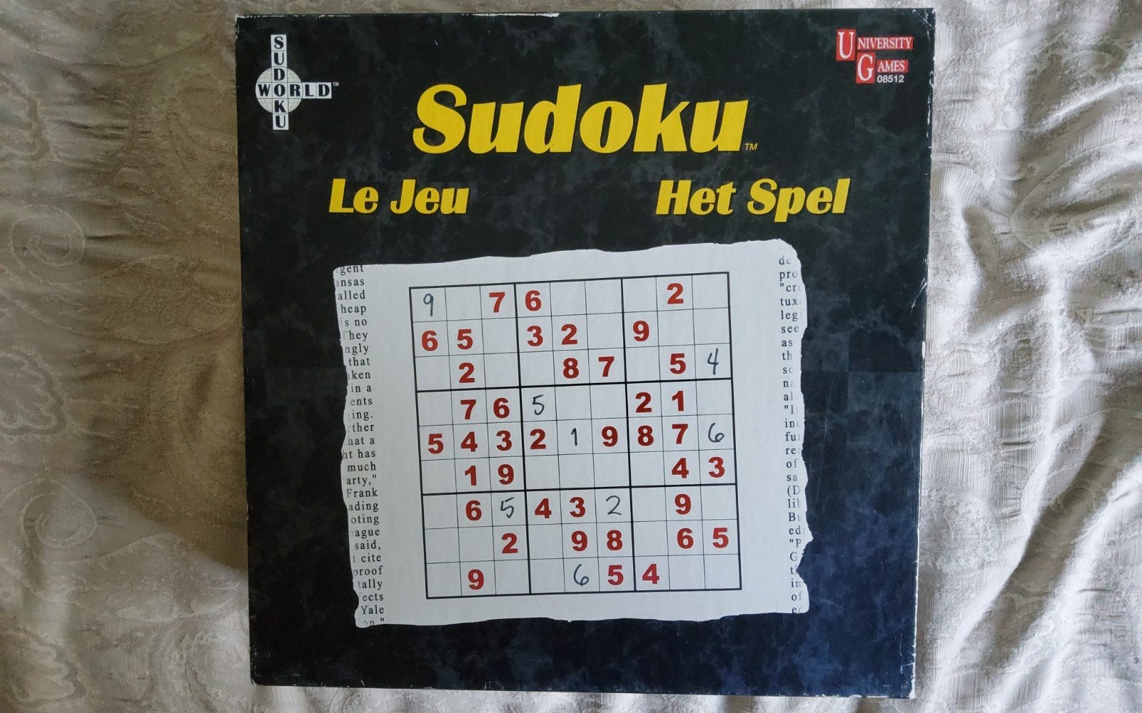 Sudoku Le Jeu Het Spel - Compleet met 100 puzzels, Ophalen of Verzenden, Minder dan 500 stukjes, Gebruikt, Overige typen