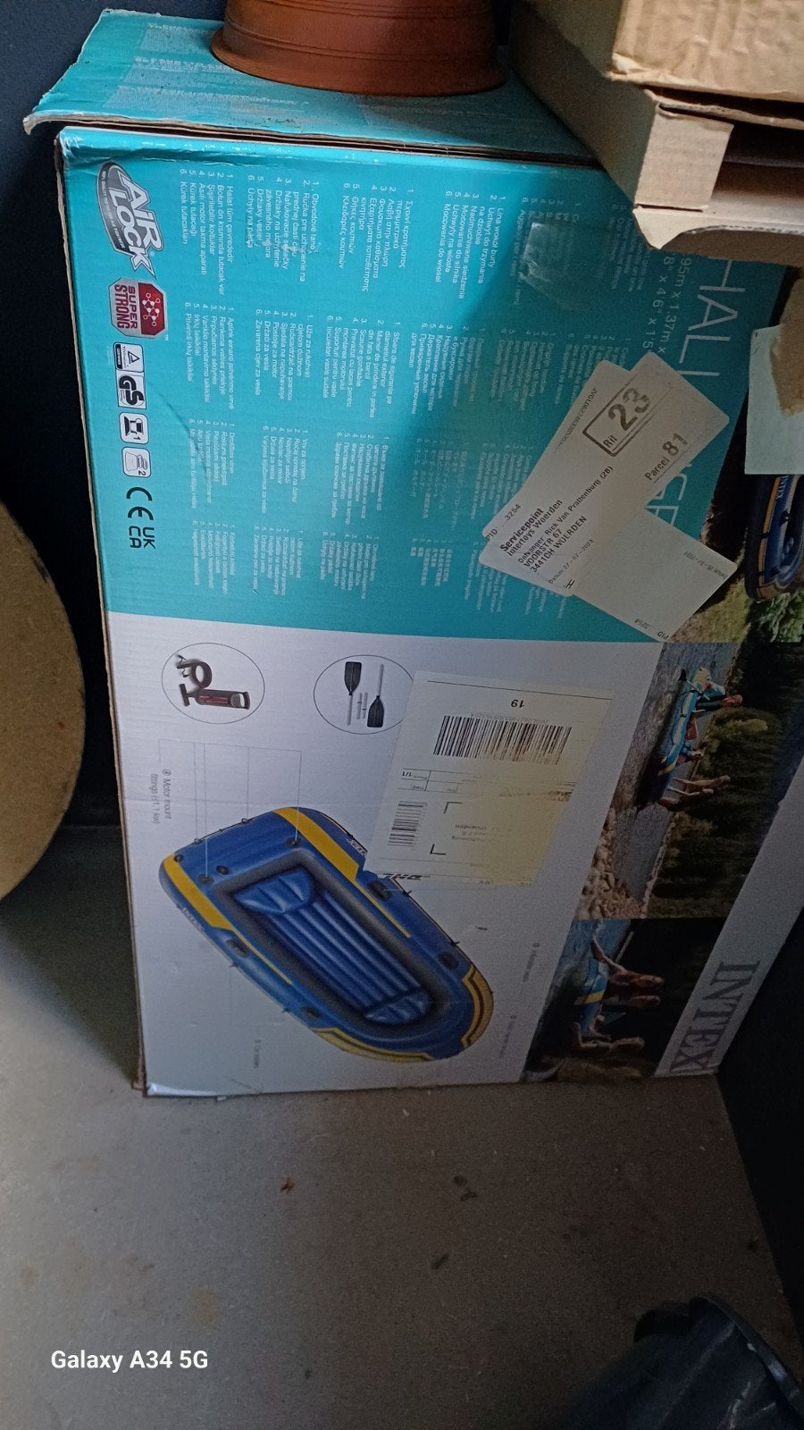 Nieuwe Intex Challenger 3 opblaasbare boot - Ongebruikt!, Ophalen of Verzenden, Nieuw