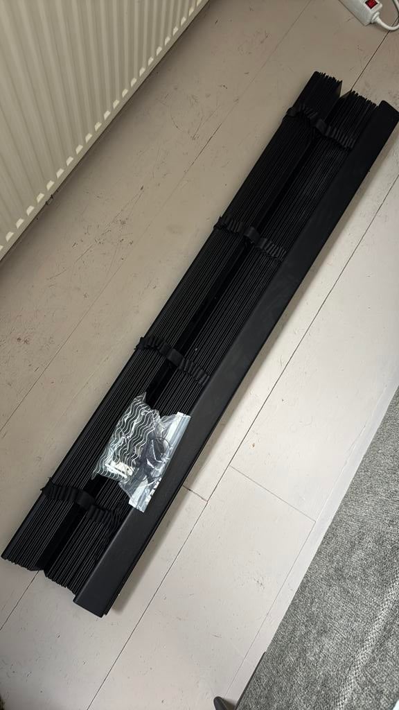 Houten jaloezie zwart 5 cm, Huis en Inrichting, Overige Huis en Inrichting, Ophalen, Zo goed als nieuw