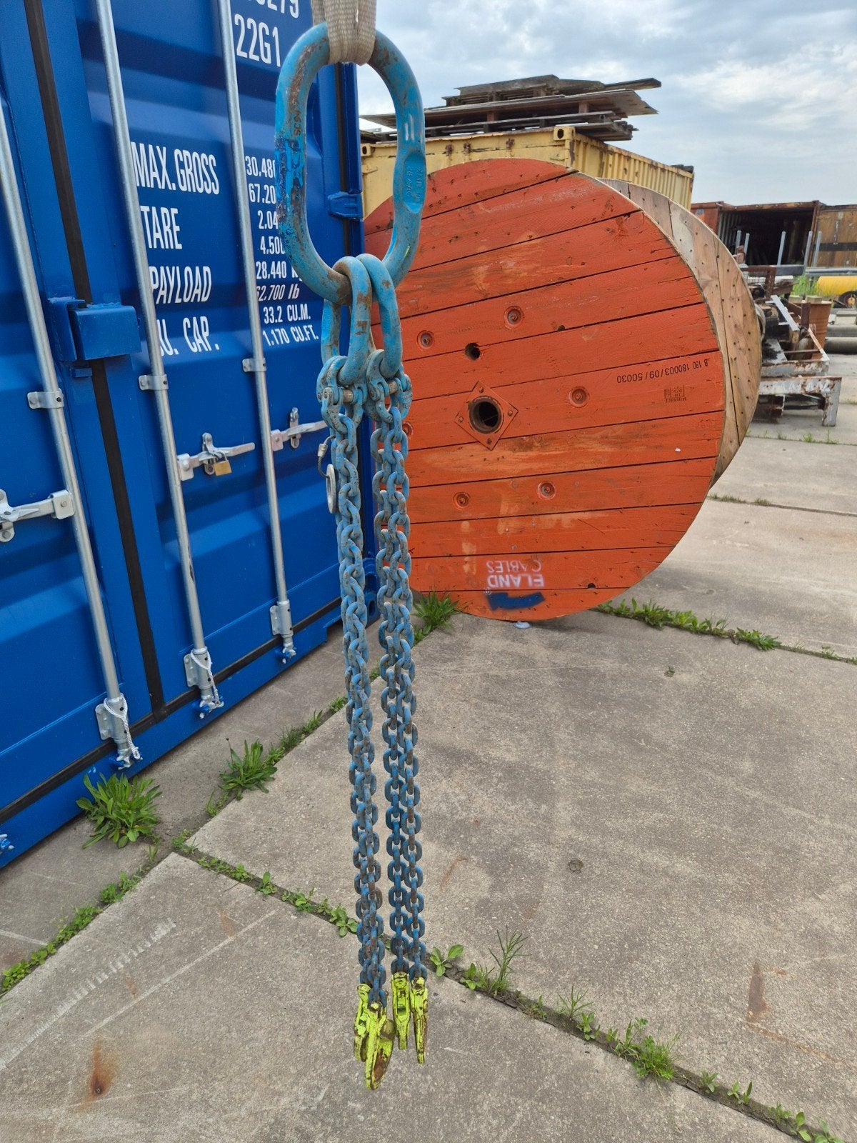 hijsketting 4sprong 6ton totaal, Ophalen