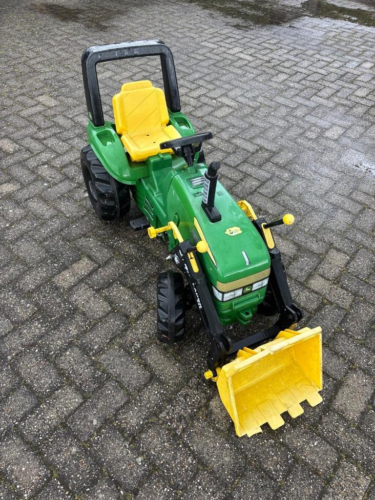 2 trap tractors John Deere-schade, 1 aanhanger, 1 water tank, Kinderen en Baby's, Speelgoed | Buiten | Skelters, Ophalen, Gebruikt