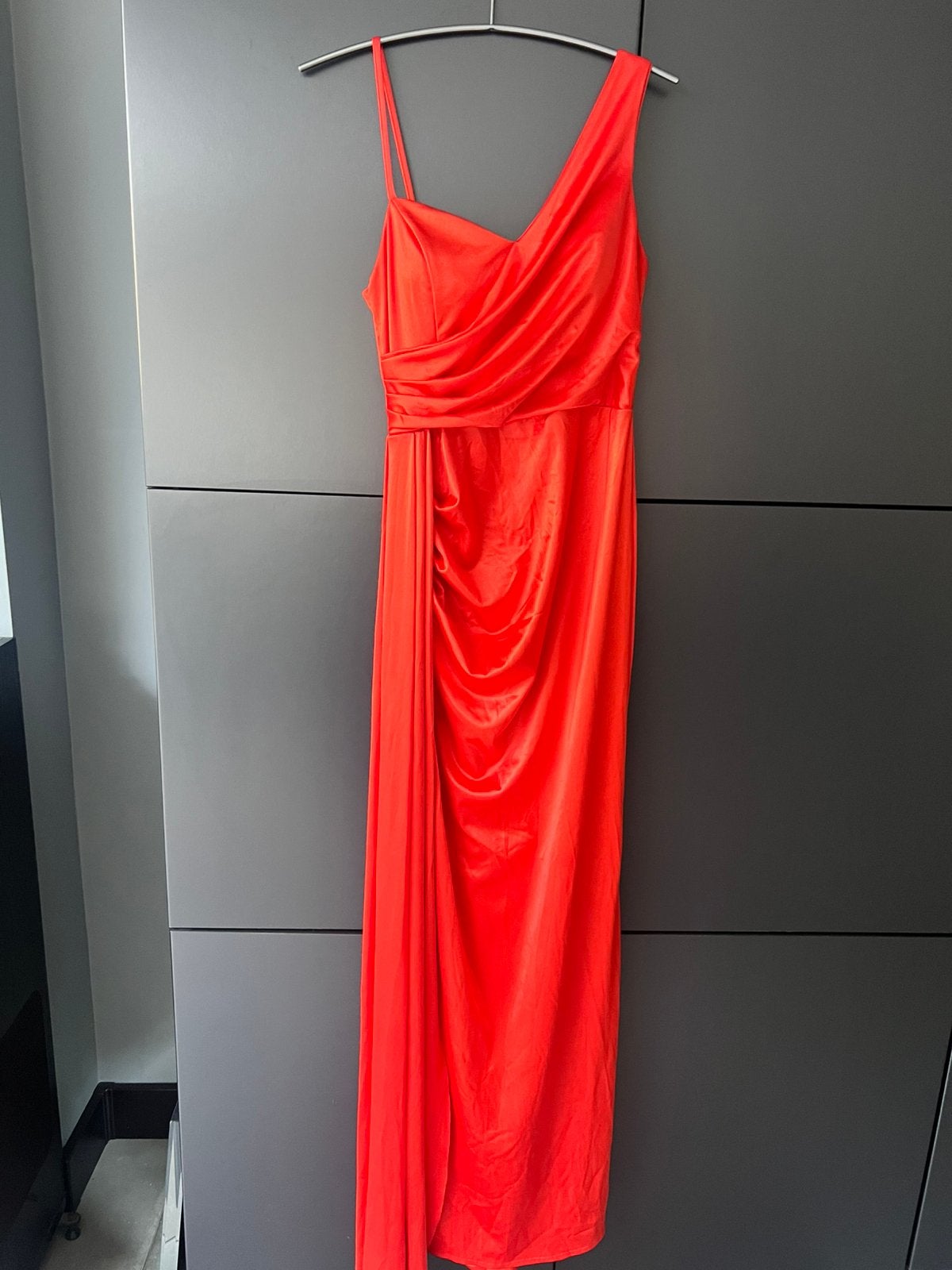 ORANJE LANGE GALAJURK / AVONDJURK GALA JURK JAPON MAAT XL, Galajurk, Maat 46/48 (XL) of groter, Oranje, Ophalen of Verzenden