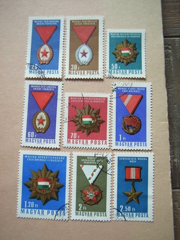KZ   Hongarije 2222-2230, Ophalen of Verzenden, Gestempeld