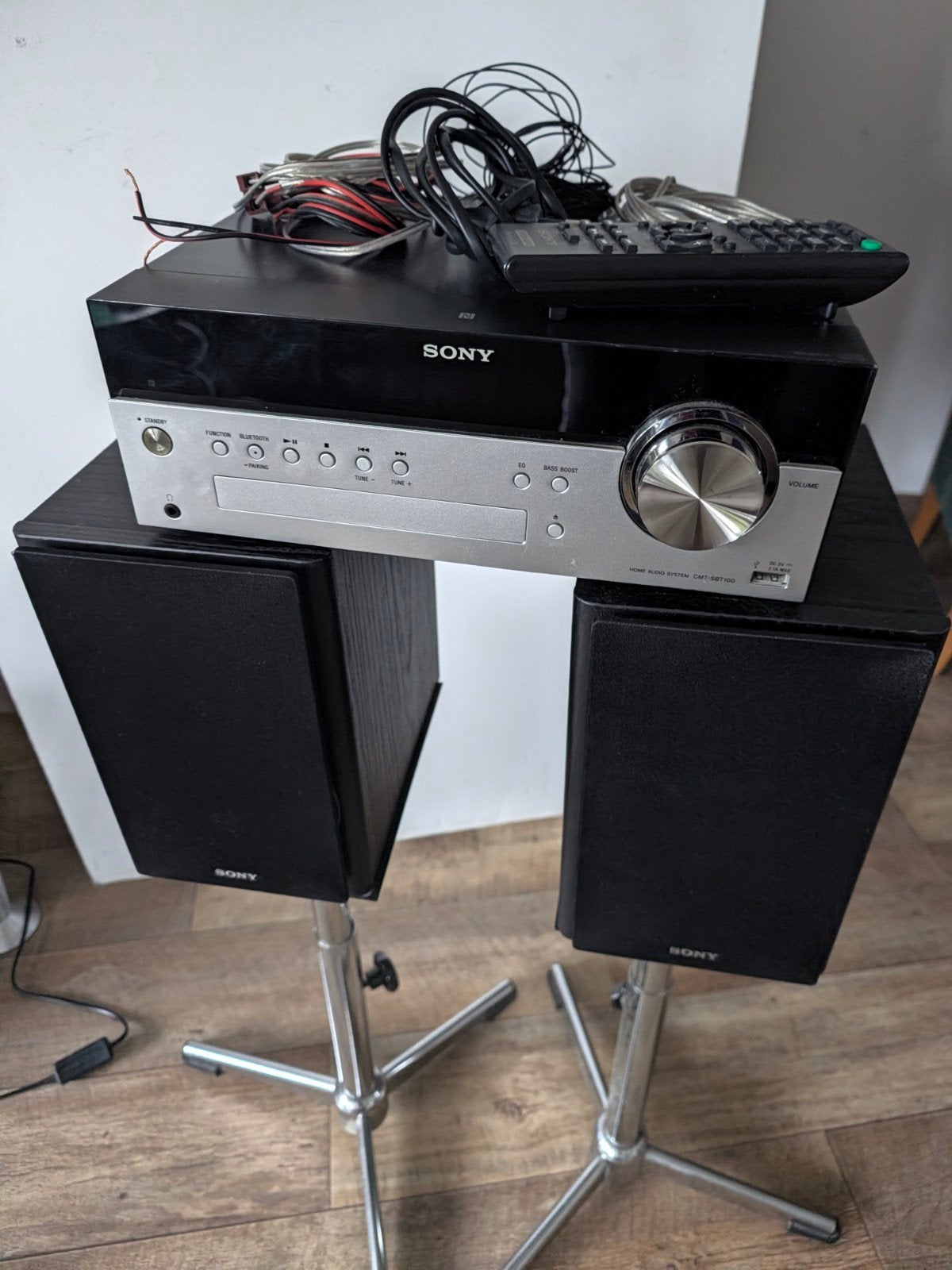 Sony CMT-SBT100 Microset - Bluetooth, CD, DAB+, FM, Speakers, Ophalen, Cd-speler, Sony, Microset