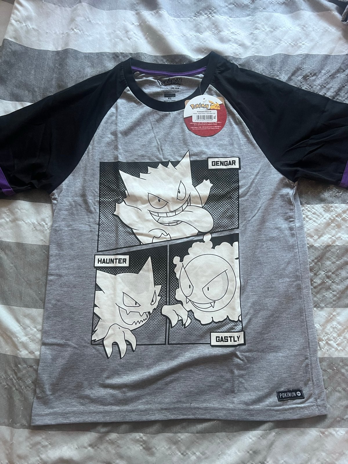 Pokémon T-shirt Gastly Haunter Gengar - Maat XL, Ophalen of Verzenden, Nieuw, Maat 56/58 (XL), Grijs
