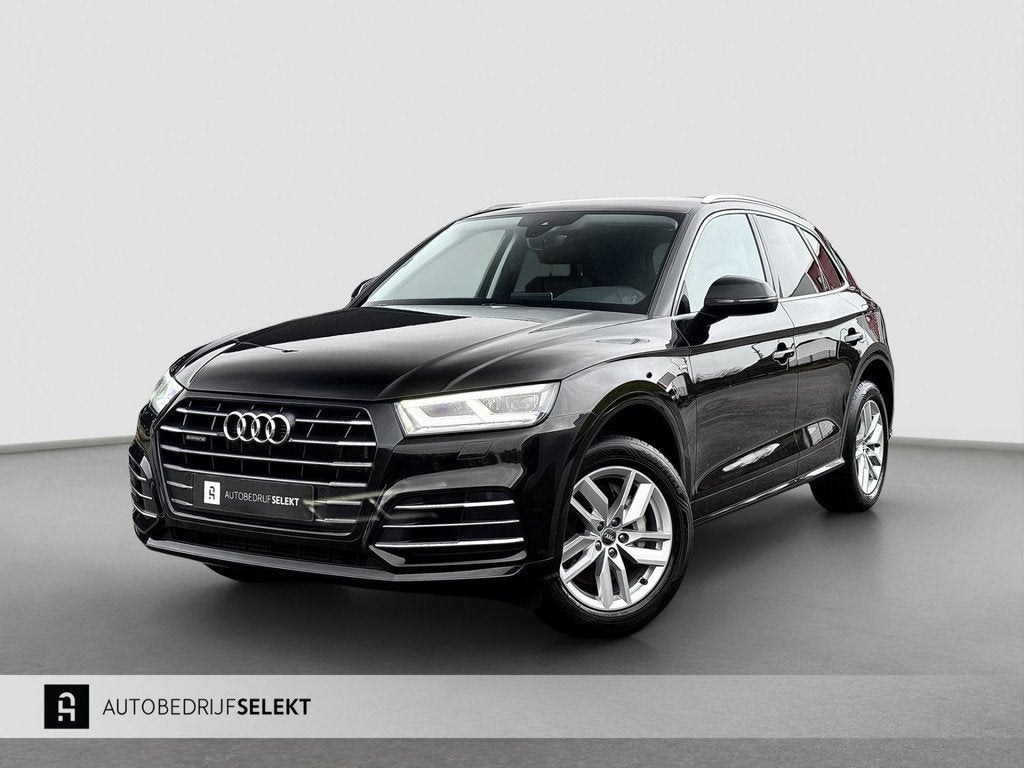 Audi Q5 55 TFSI e quattro S-line | Matrix | Dealer onderhoud, Auto's, Audi, Automaat, Huisgarantie, 4 cilinders, Zwart