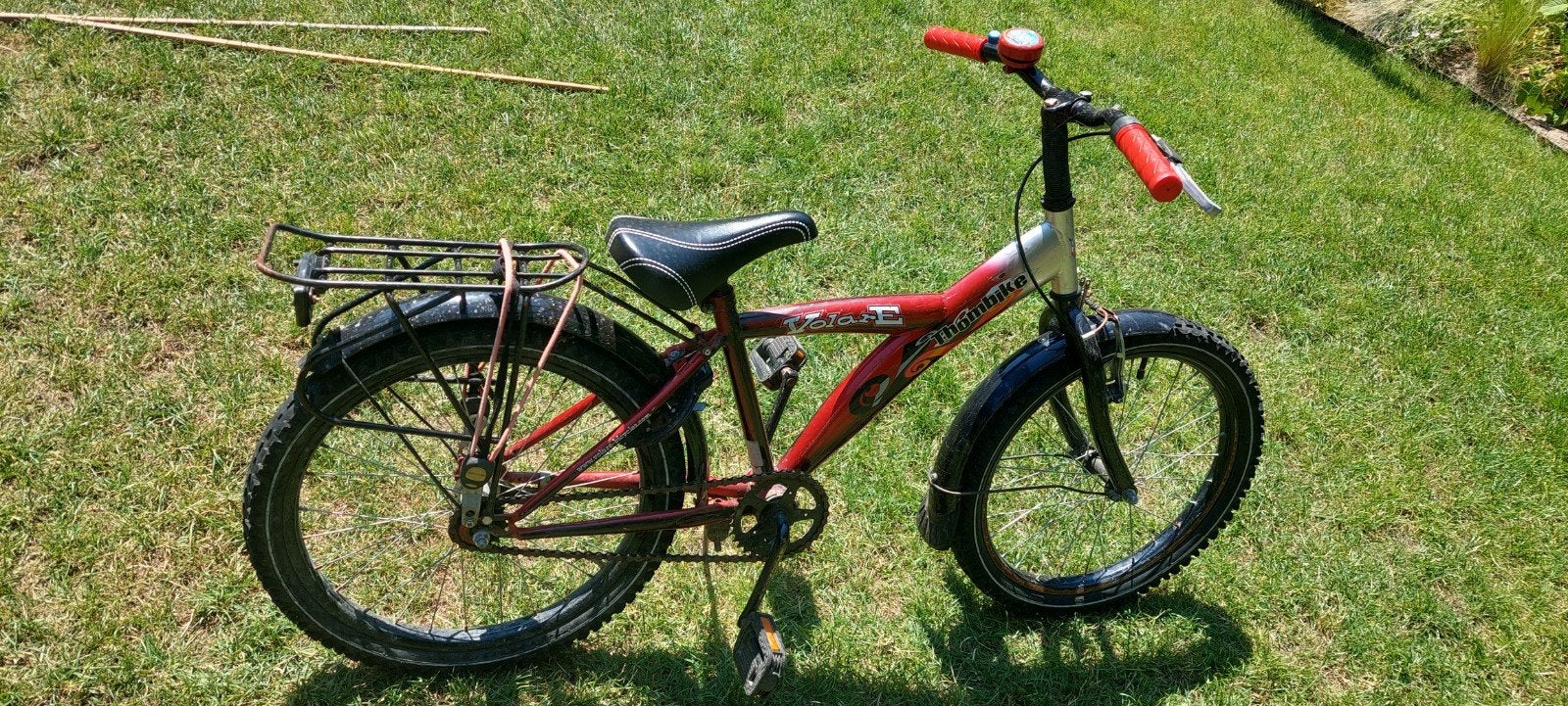 Kinderfiets 20 inch met bagagedrager, Ophalen, Gebruikt, Terugtraprem, 16 tot 20 inch