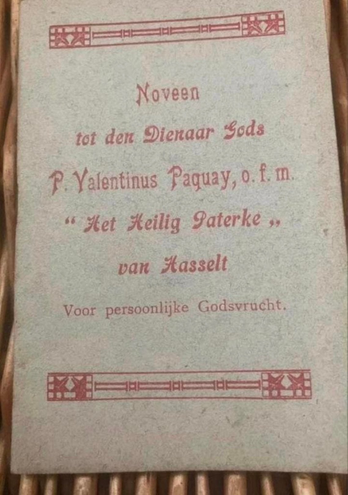 NOVEEN TOT DEN DIENAAR GOD’S,BIJZONDER MOOI!!!, Ophalen of Verzenden