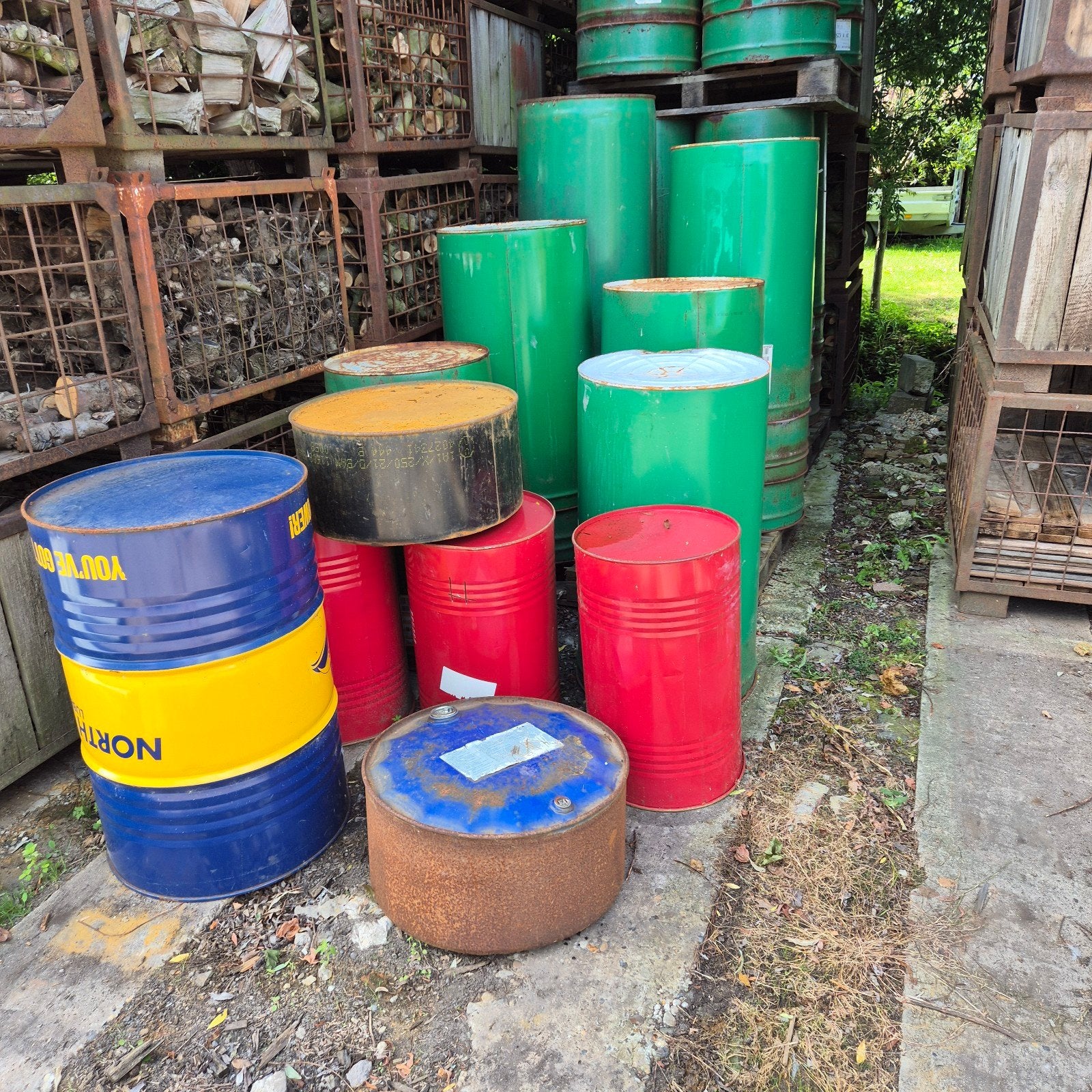 Stookton brandton vuurton. 200 liter/ 60 liter, Tuin en Terras, Vuurkorven, Ophalen
