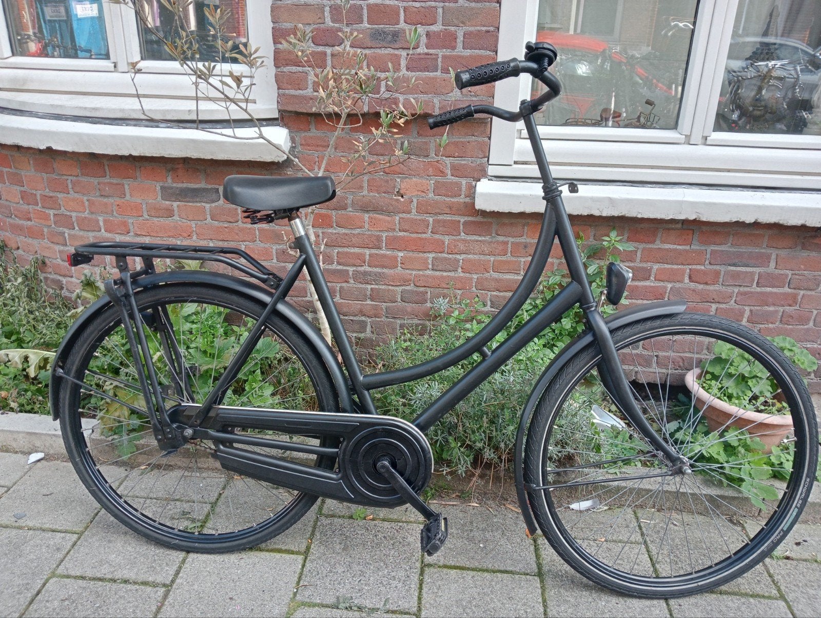 NETTE OMAFIETS 28inch 57cm terugtr.70e#0610058437, Fietsen en Brommers, 56 cm of meer, Ophalen, Gebruikt, Terugtraprem