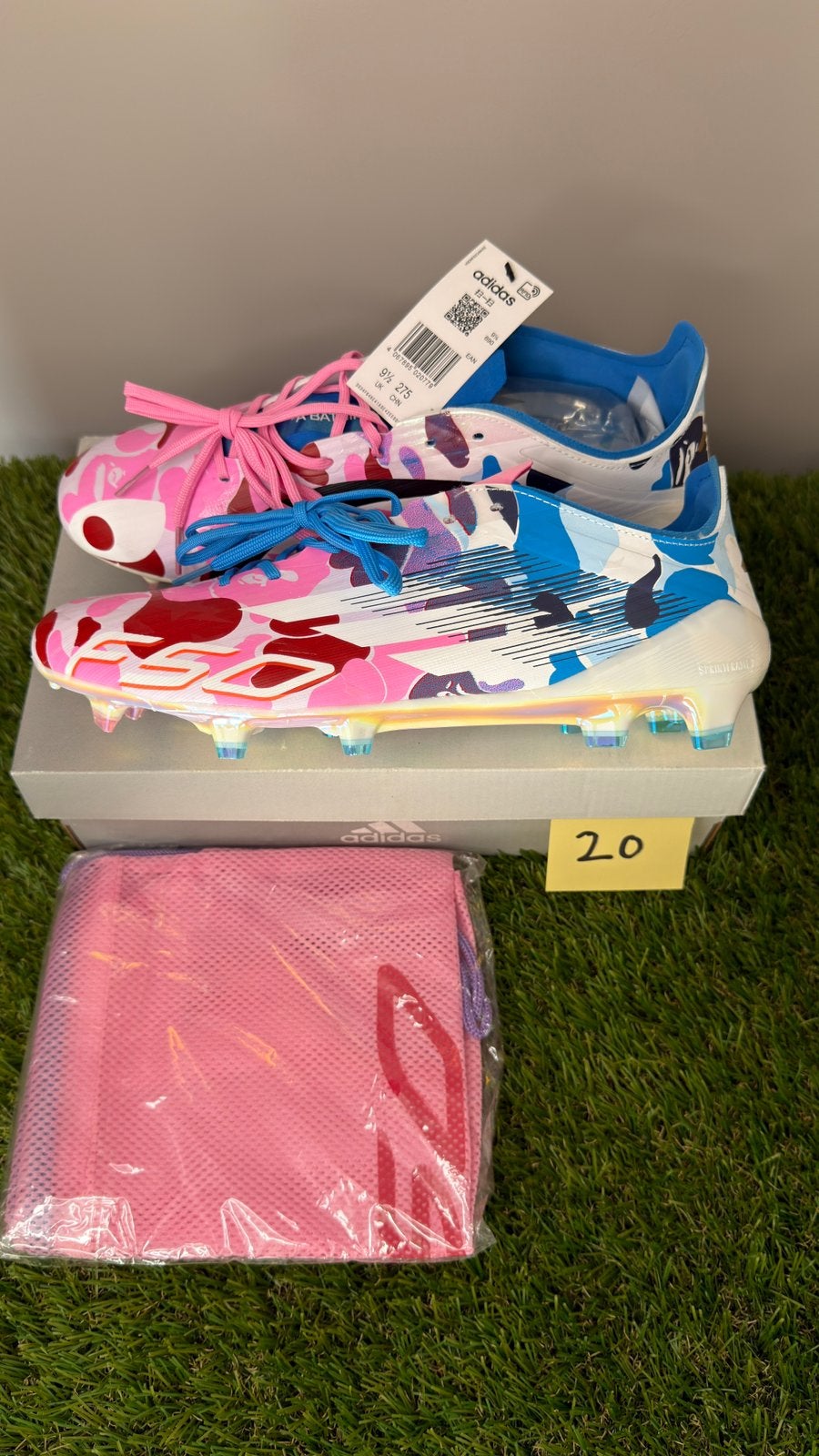 Adidas F50 Elite FG Bape Multi Camo Roze Blauw, Kleding | Heren, Ophalen of Verzenden, Nieuw, Sportschoenen