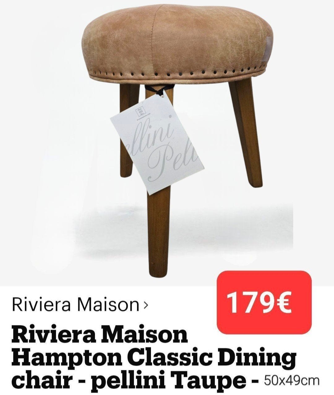 Rivièra maison hampton classic dinning chair  pellini, Ophalen of Verzenden, Hout