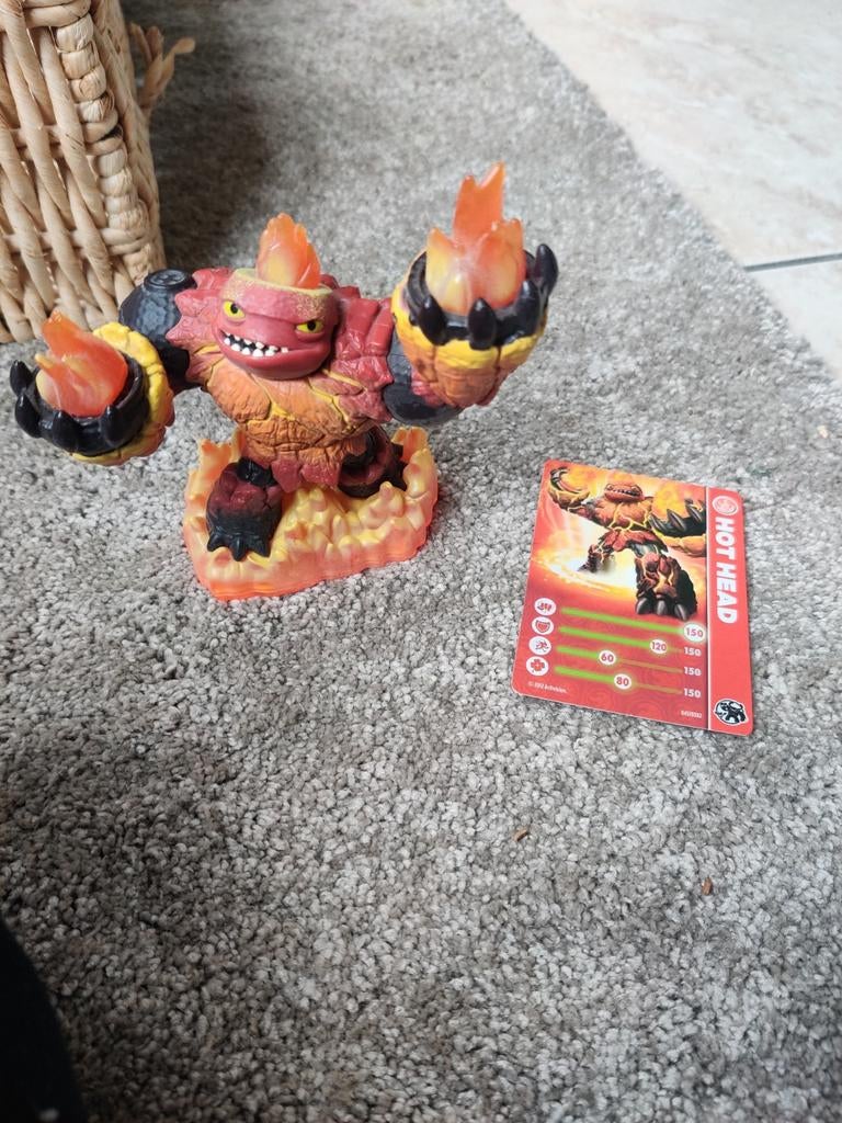 Skylanders Hot Head figuur met kaart, Ophalen of Verzenden, Zo goed als nieuw